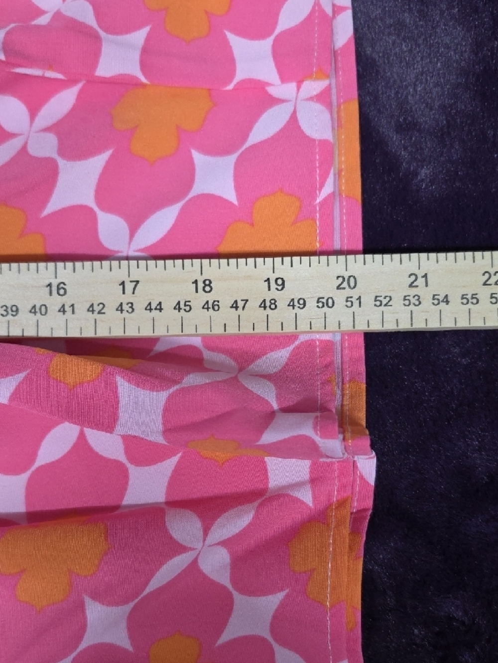 White House Black Market Pink & Orange Floral Smocked Peplum Blouse - Picture 7 of 7